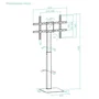 Tooq Soporte de Suelo FS2286M-B para TV 37-70 pulgadas